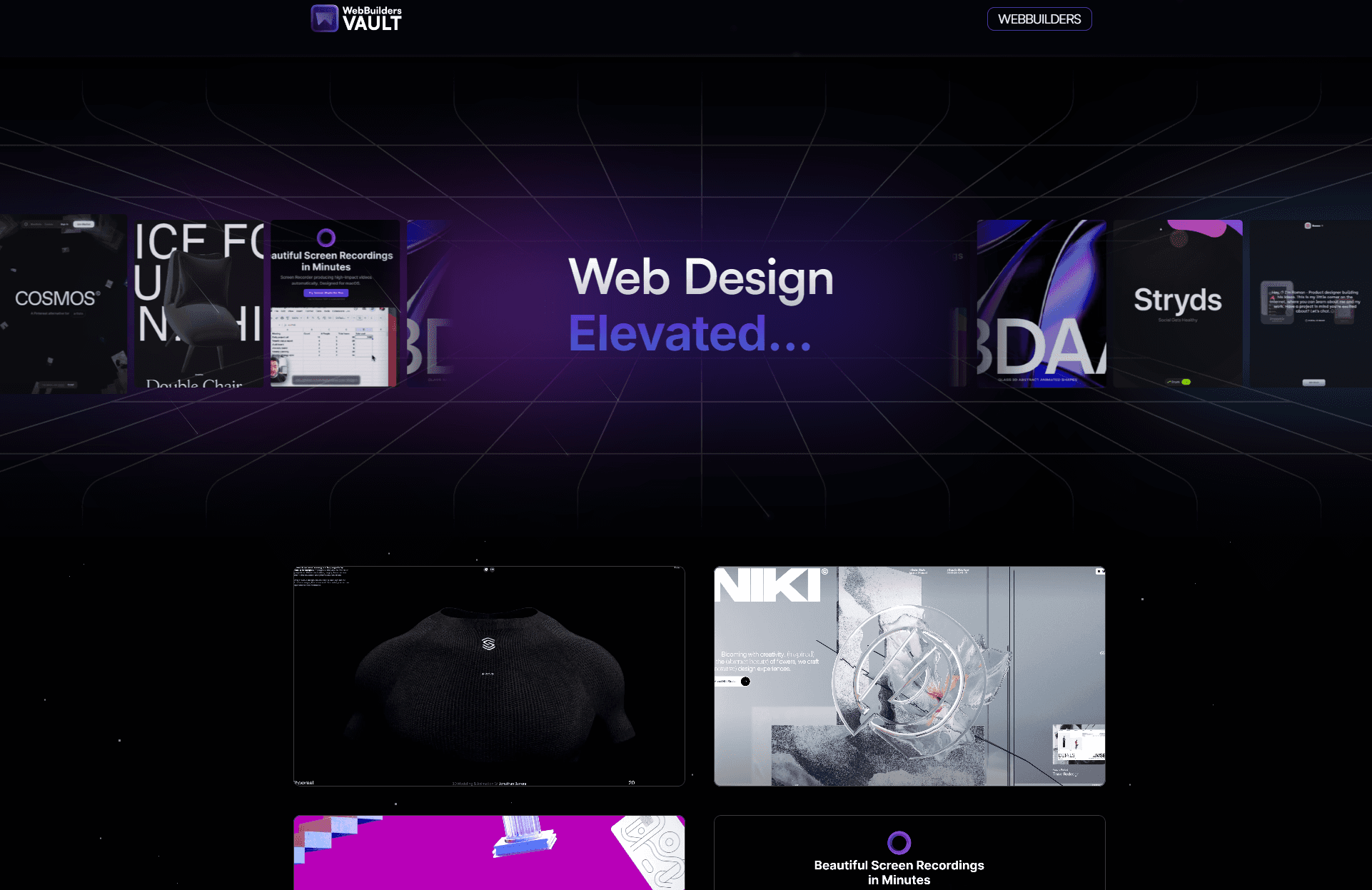 WebBuilders Vault Homepage