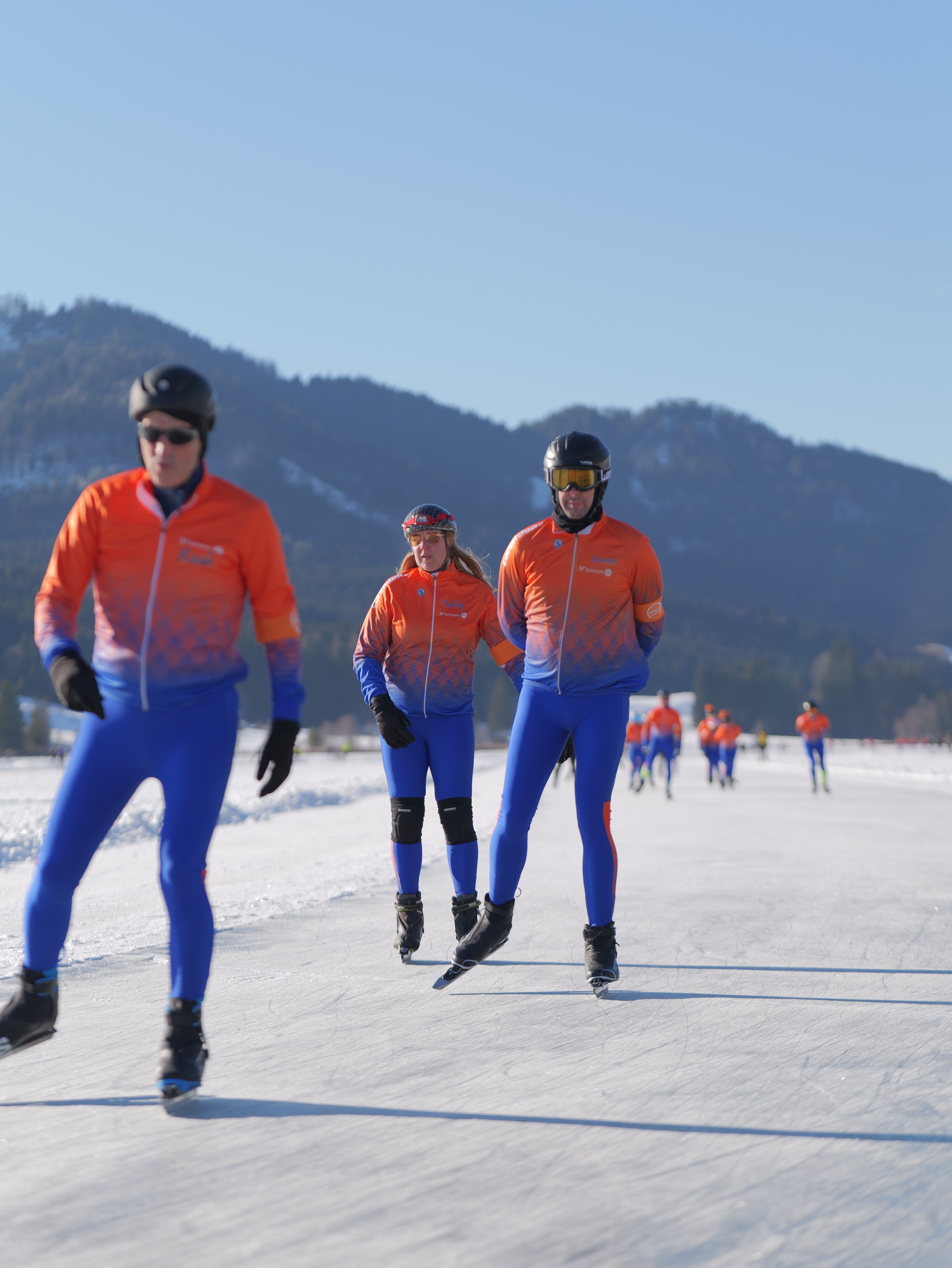 Schaatsen met vrienden
