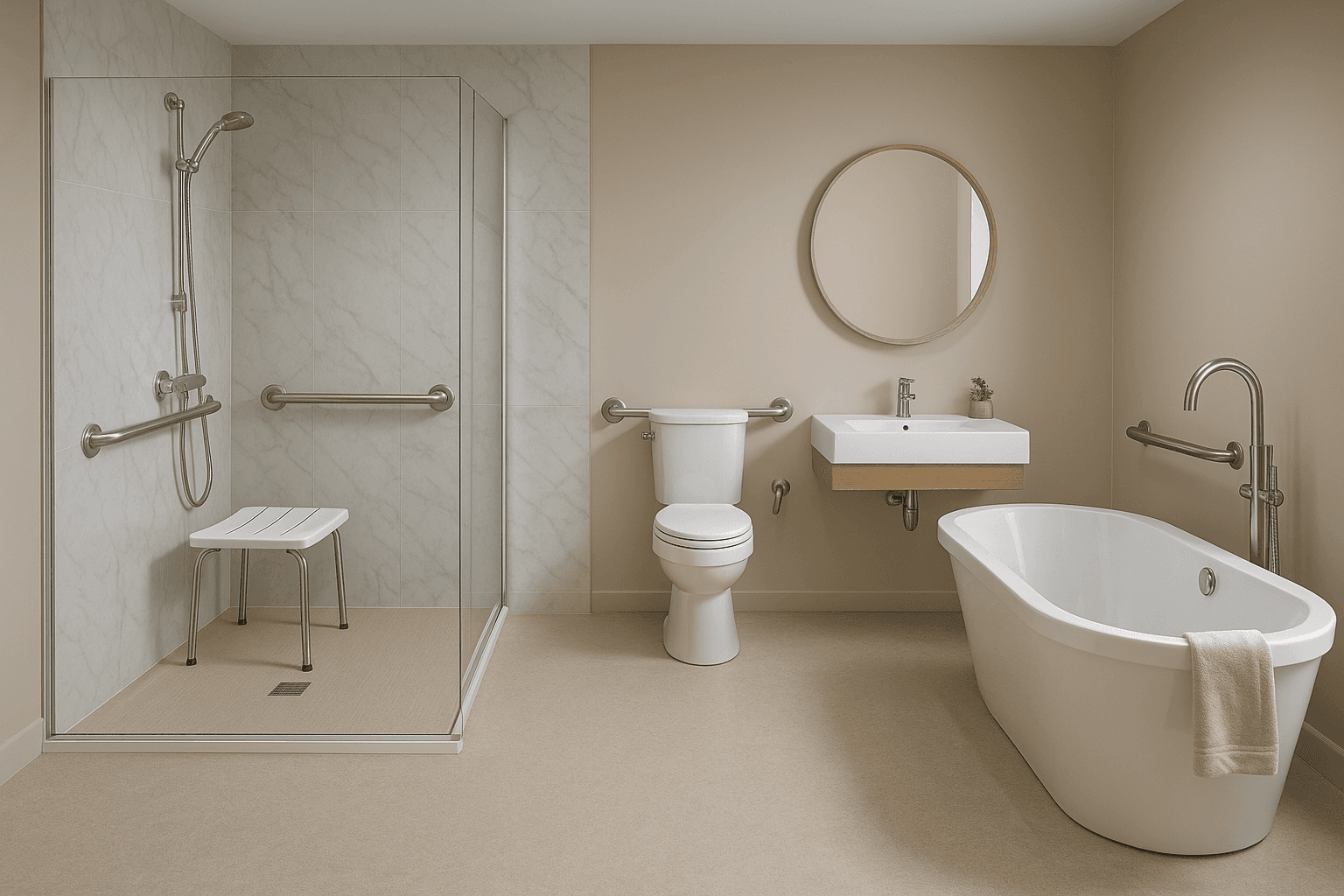 salle de bain PMR Chambéry douche securisee senior renovation