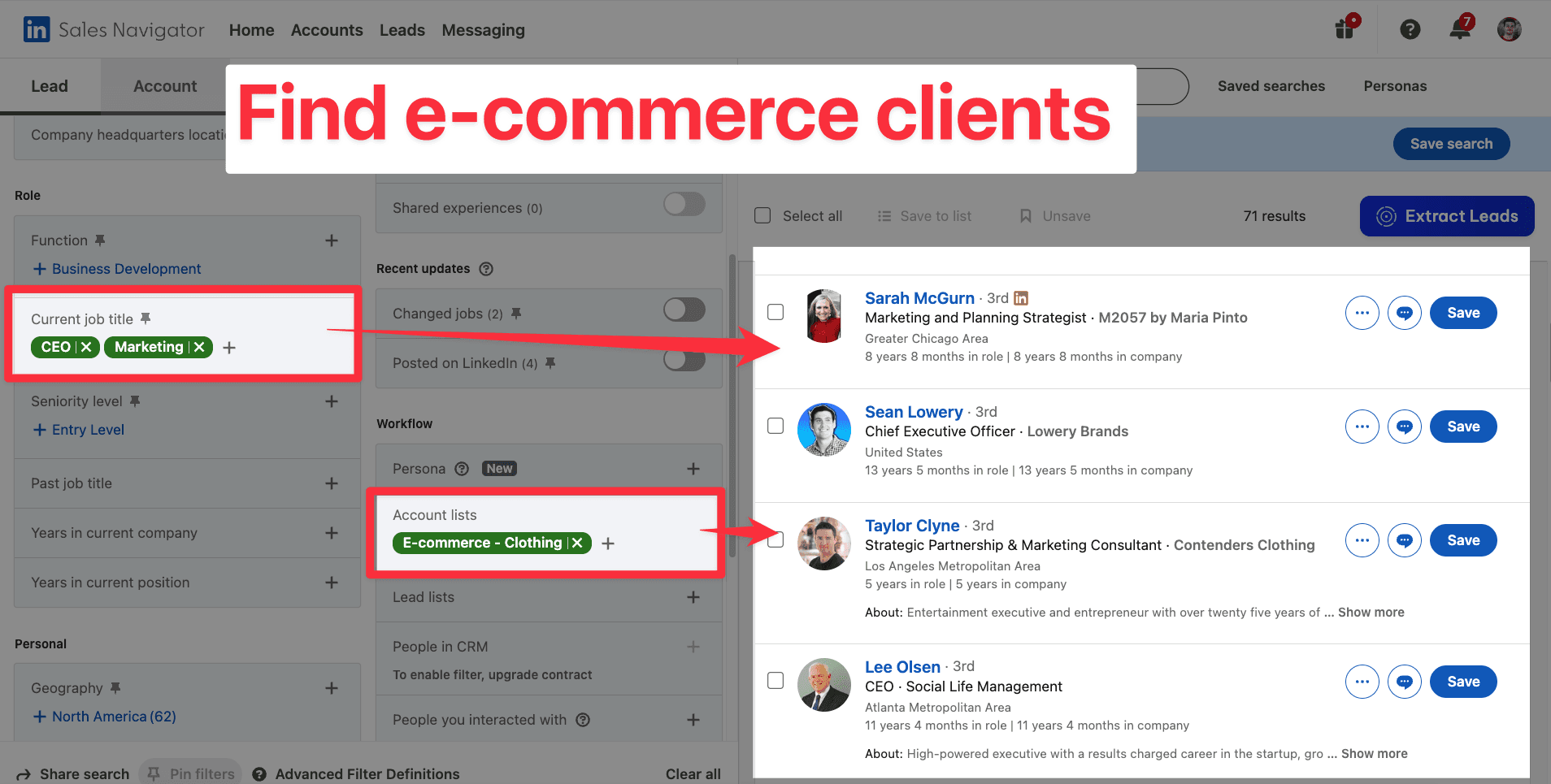 How to Find E-Commerce Clients on LinkedIn?
