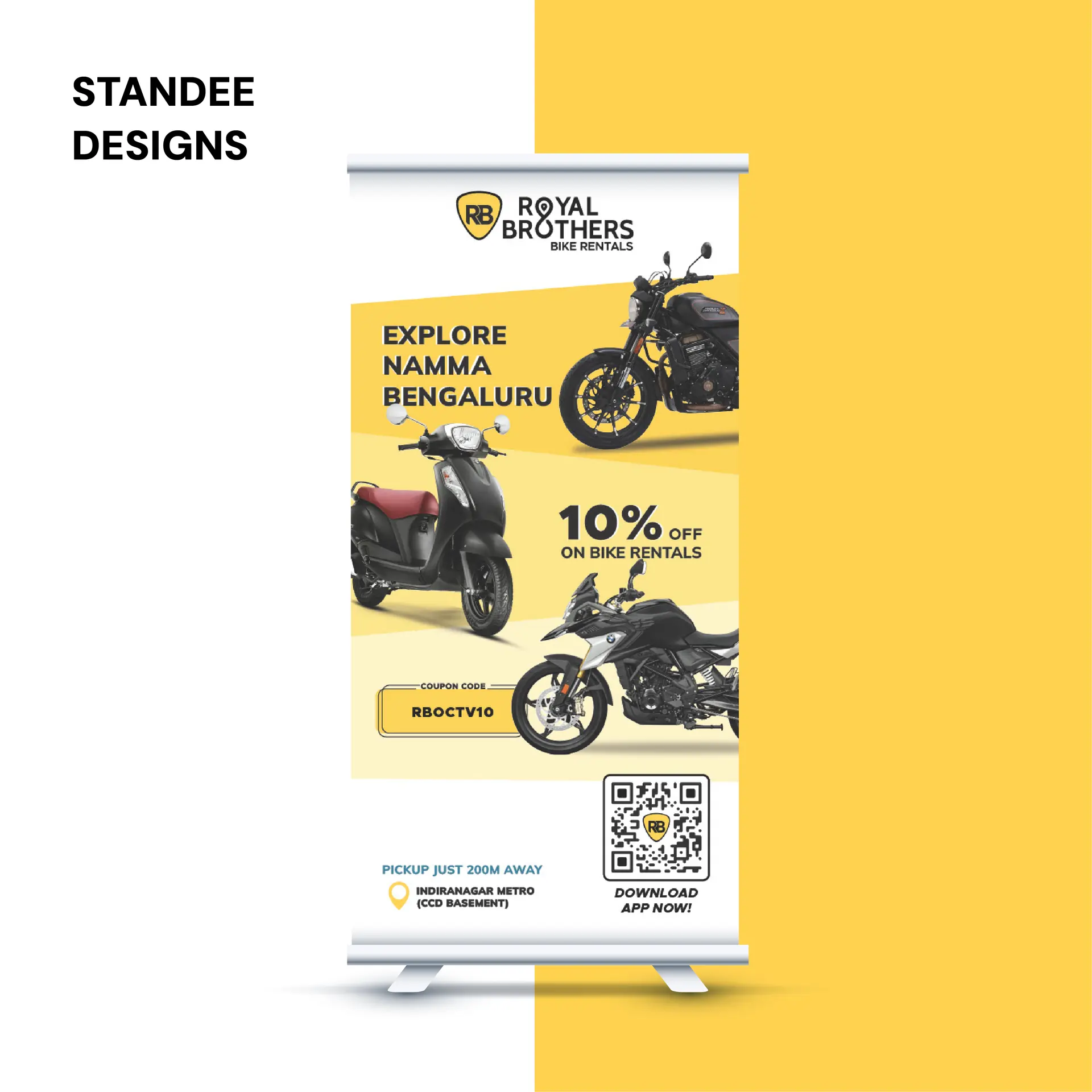 Standee Design for Royal Brothers