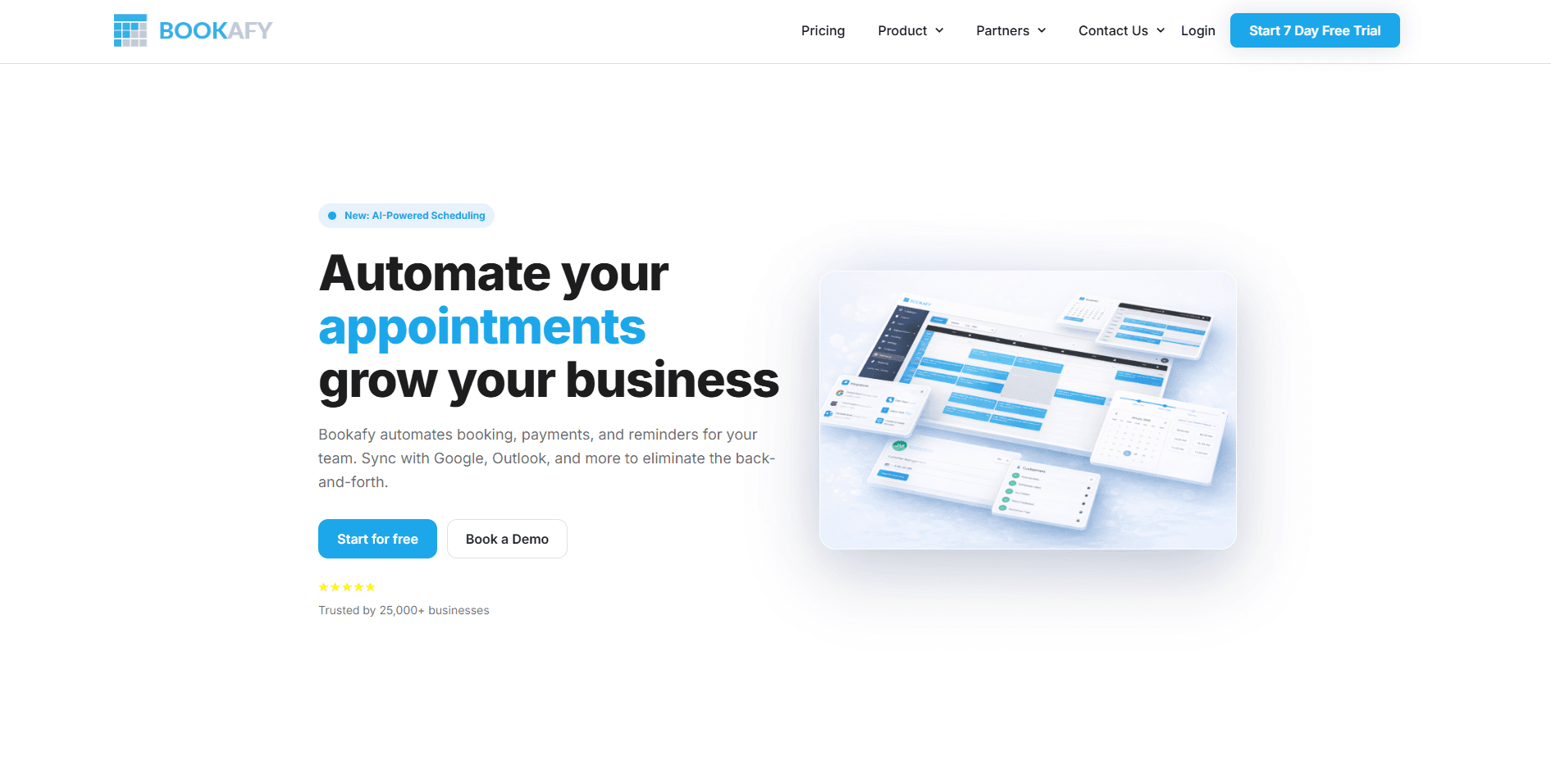 Bookafy homepage