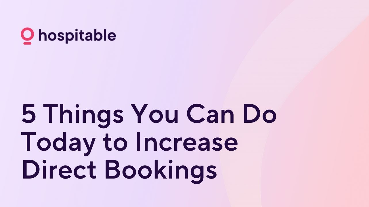 increase direct bookings