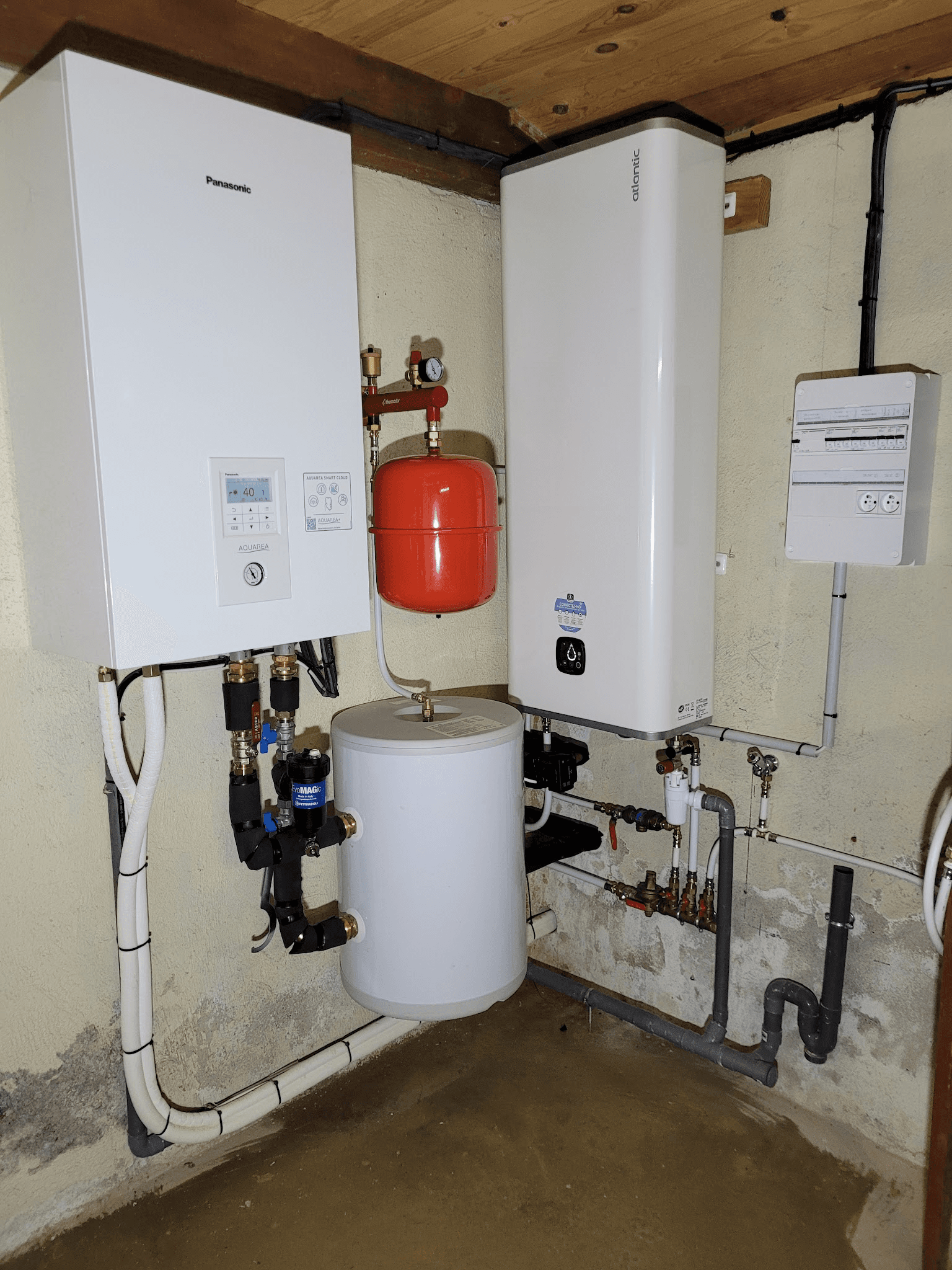 Installation d'une pompe à chaleur air-eau Panasonic à Lartigue (Gers)
