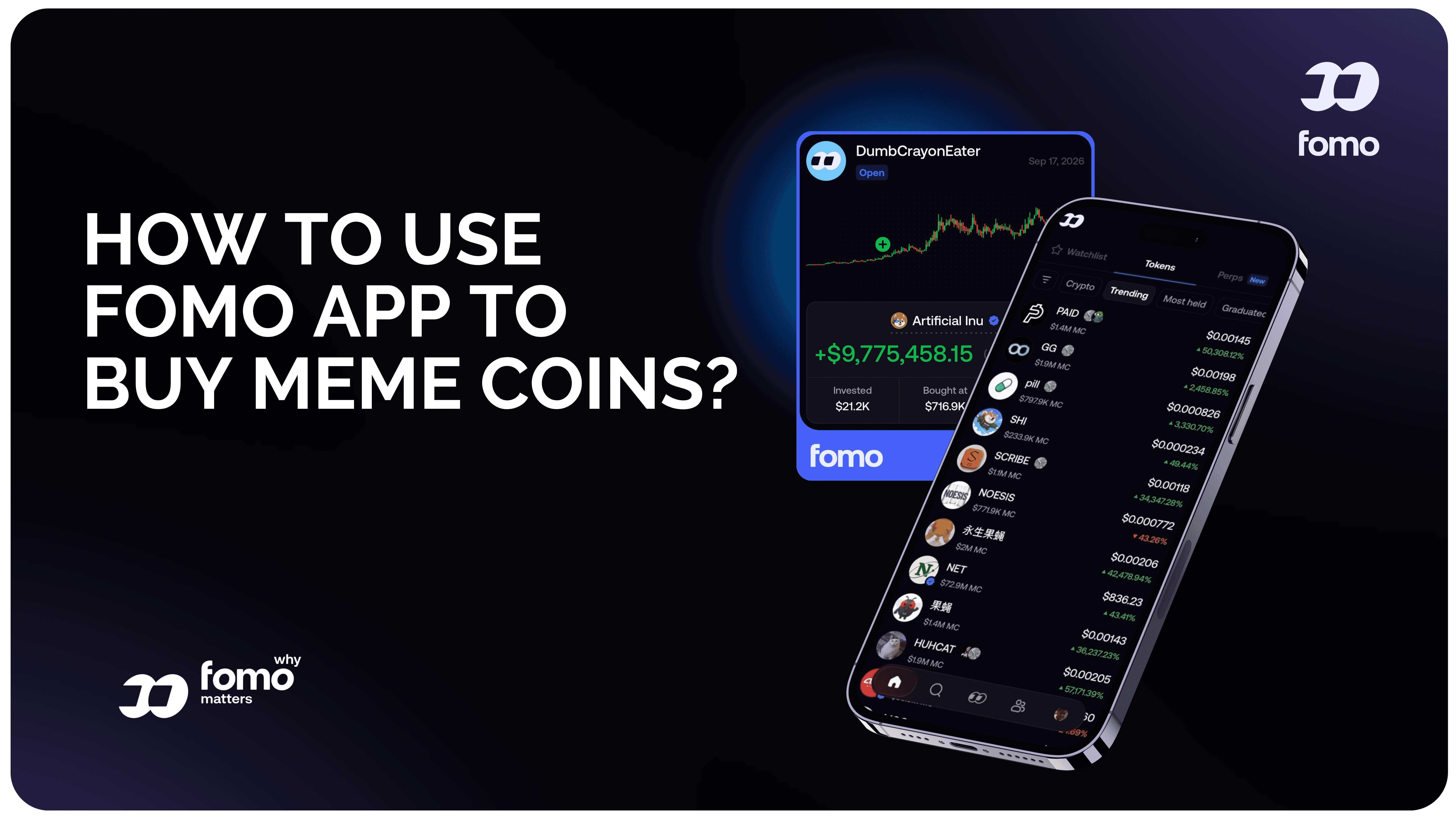 how to use fomo meme coin trading app to buy meme coins