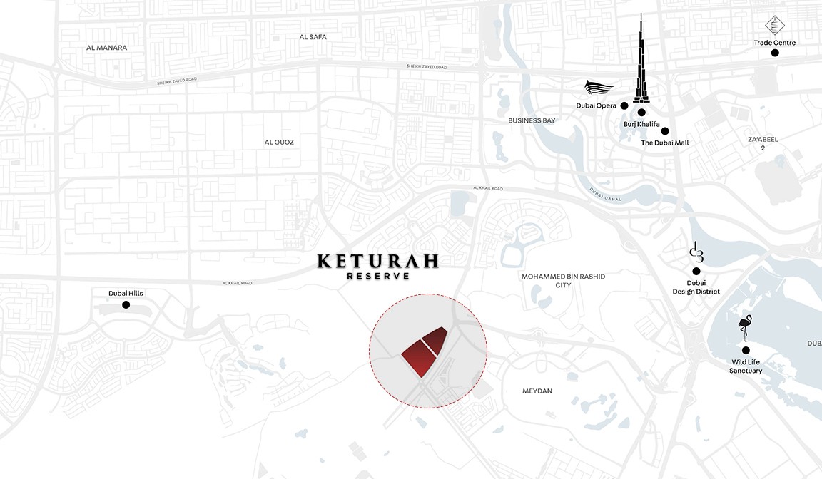 Keturah Reserve Townhouses Location