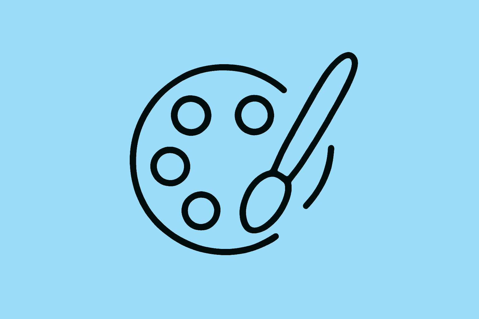 Palette and brush icon depicting customizable brand styling for AI-generated images using company color schemes and design guidelines.