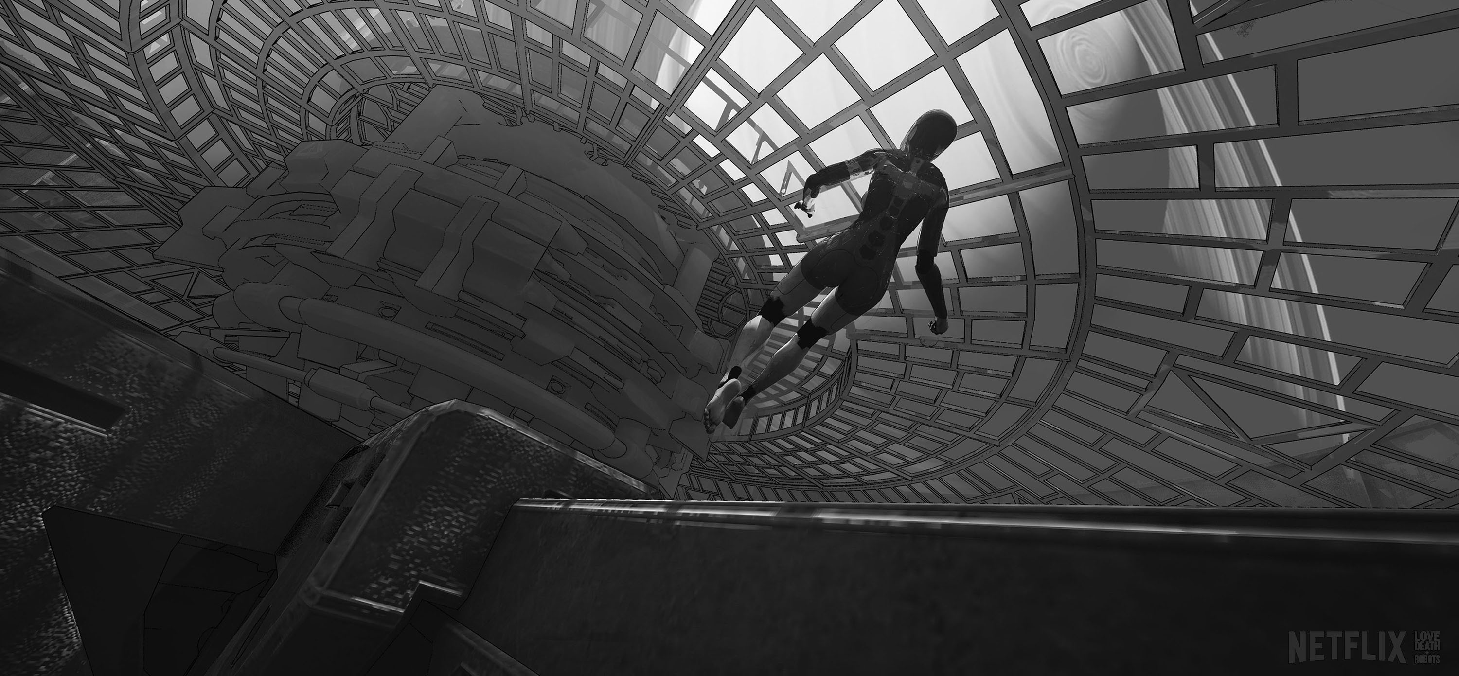 Spider-Rose concept art – detailed composition reinforcing narrative rhythm