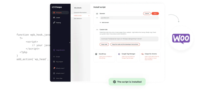 Claspo - Integrate Seamlessly via OAuth