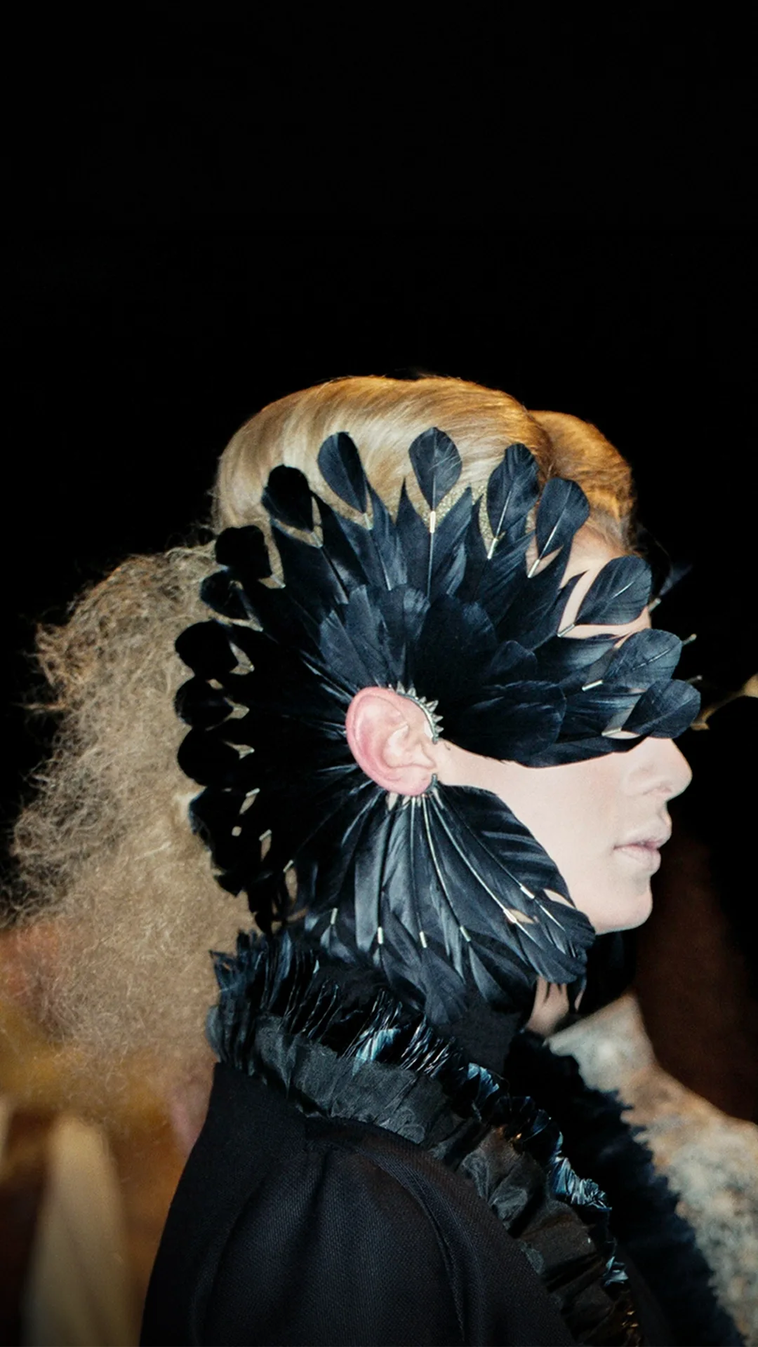 Fan Feather Earrings — Irere, Alexander McQueen SS 2003
