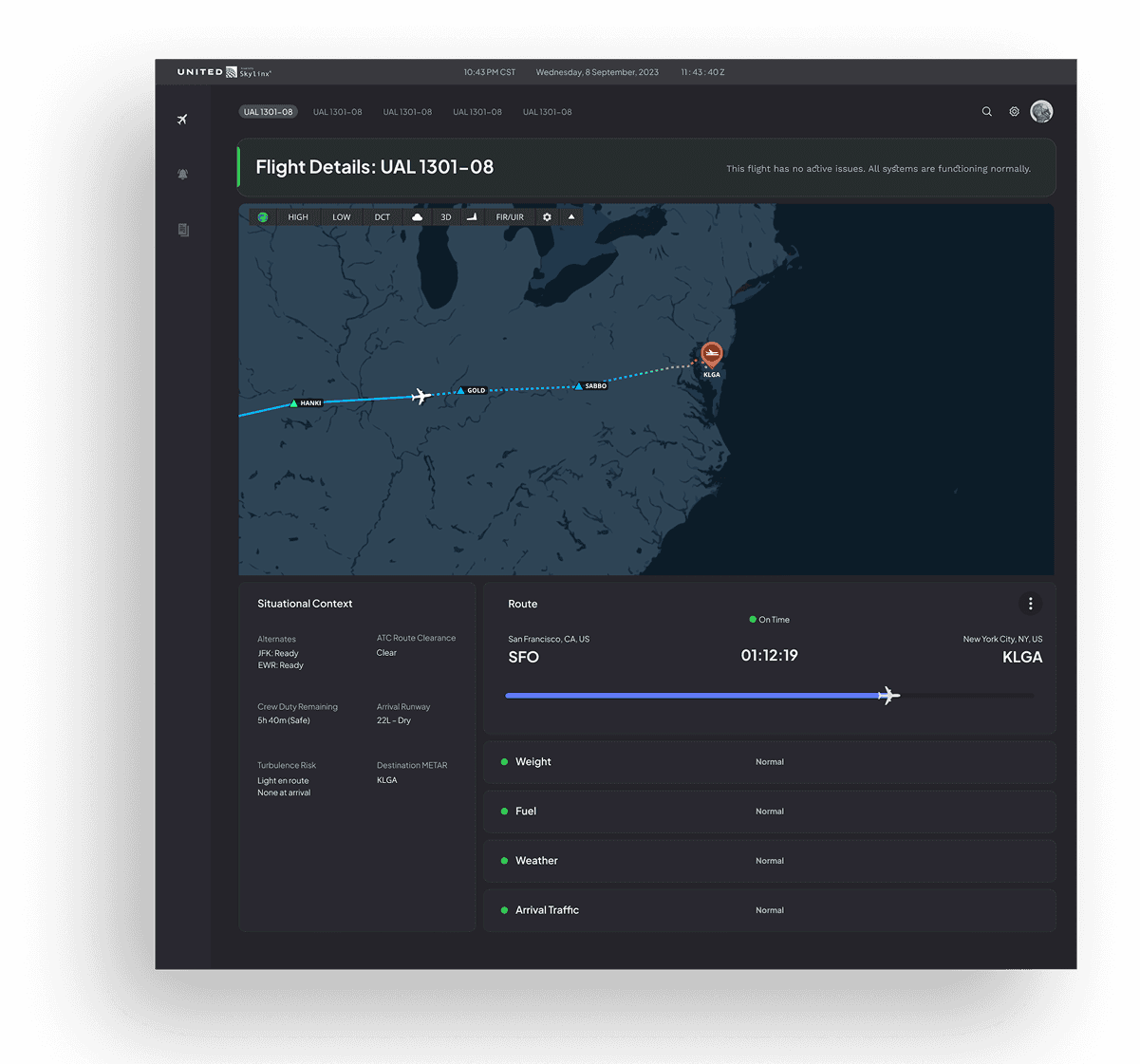 United: Flight Release Wizard
