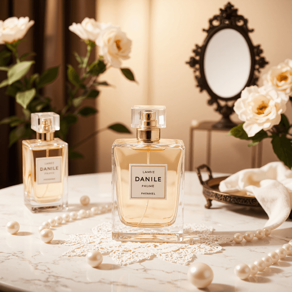 product photography of perfume bottle