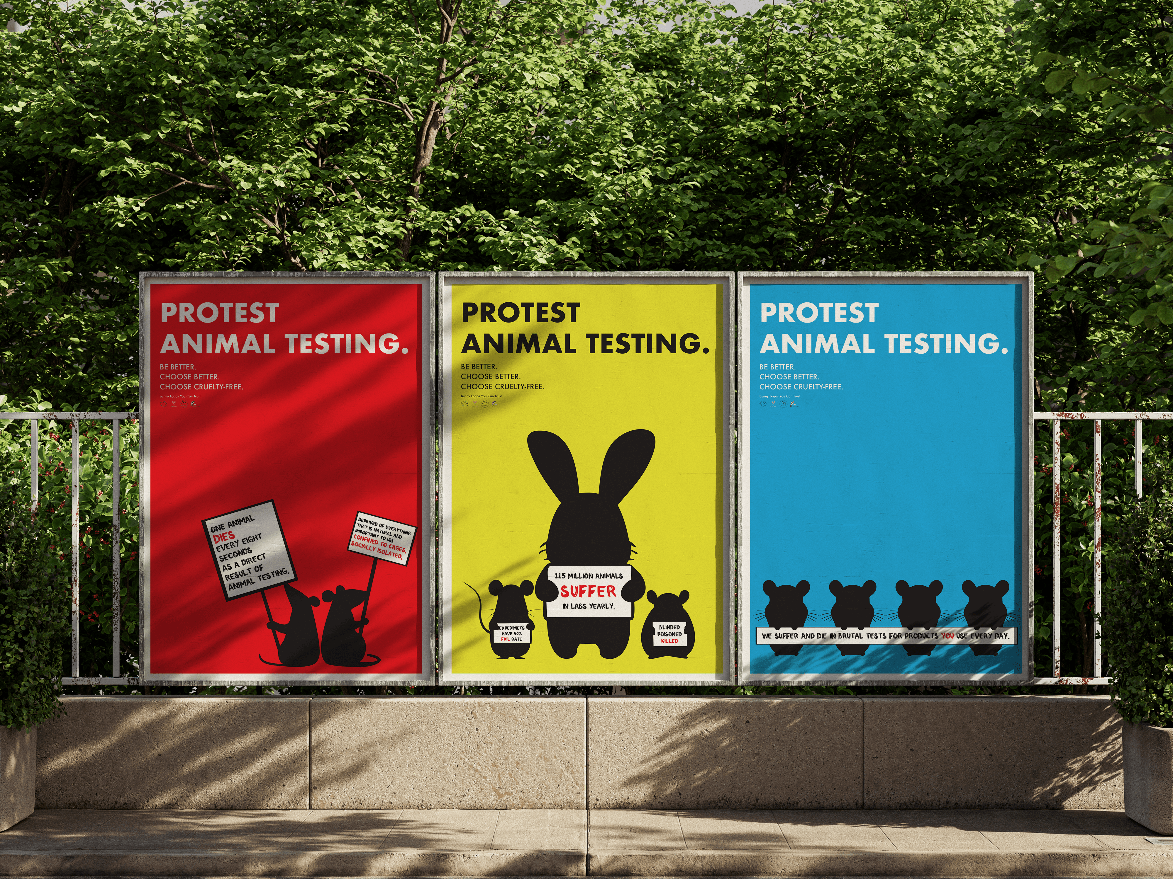 Protest Animal Testing Poster Collection