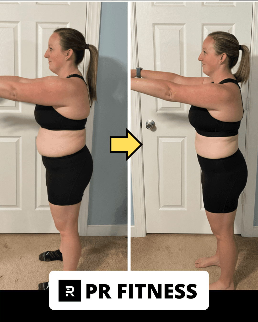 Client 9 before and after transformation