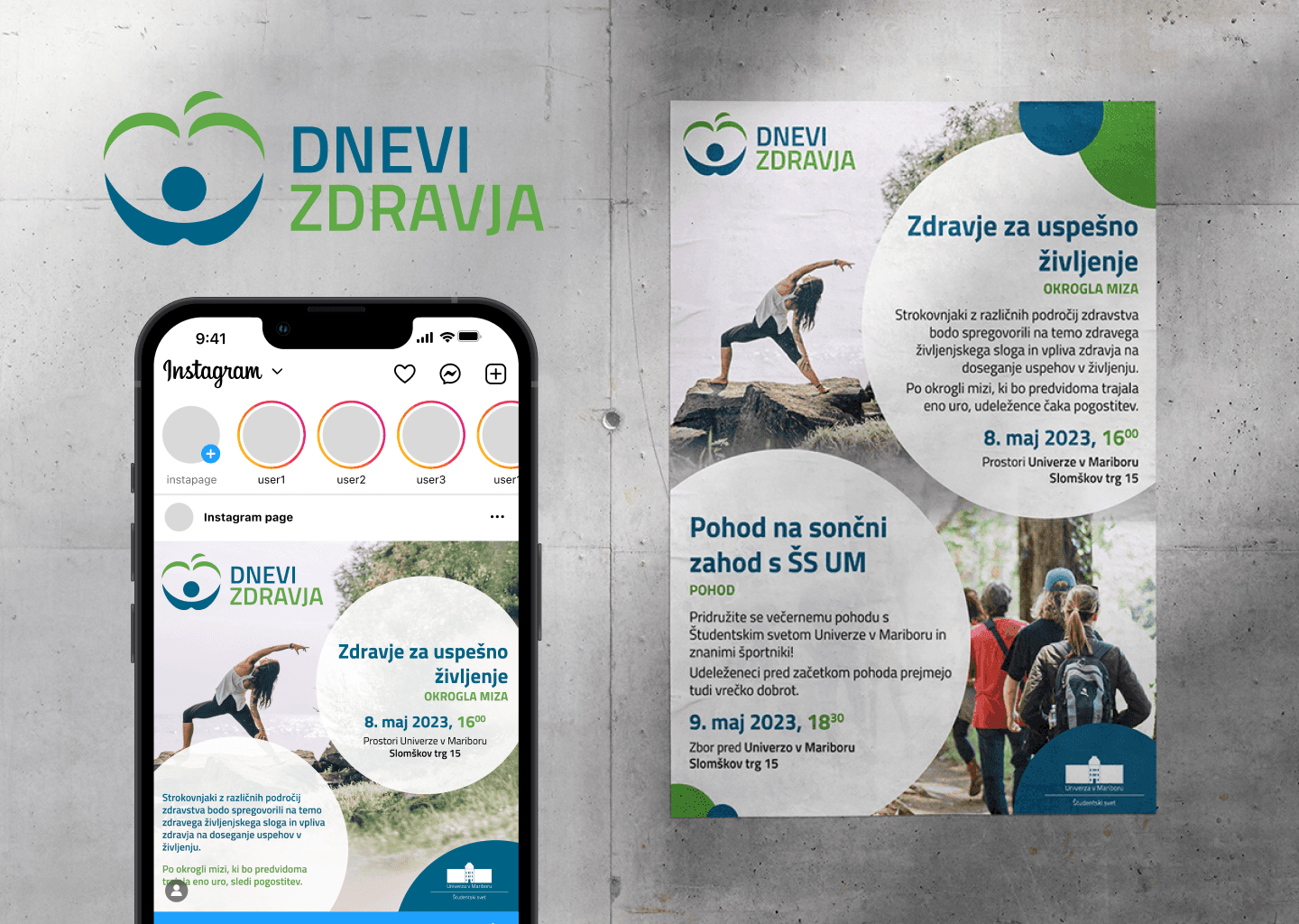 Branding designed for a health awareness event