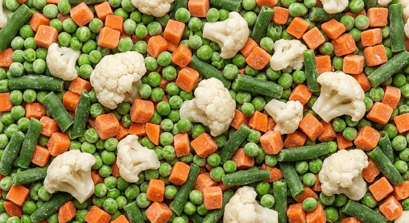 a pile of colorful vegetables sitting on top of a table