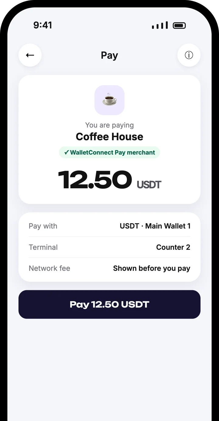 Atom Wallets app screen