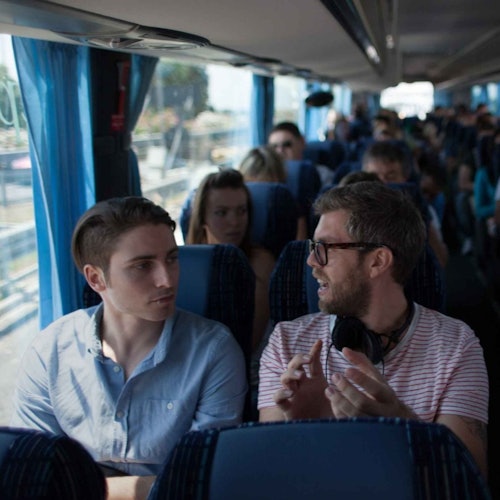 乘客在Terravision巴士上