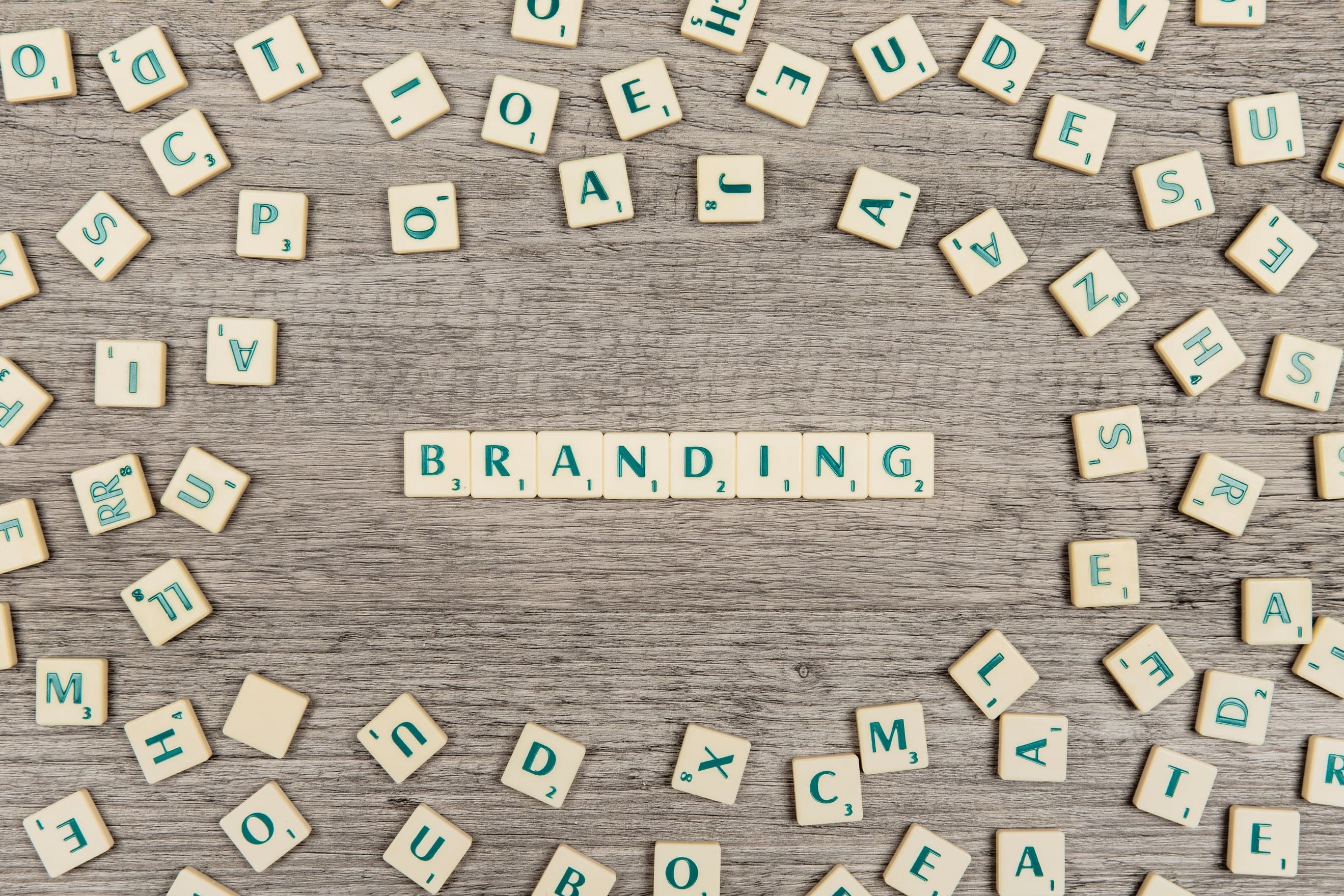 Image showing multiple letter blocks arranged around the word ‘branding’ on a screen