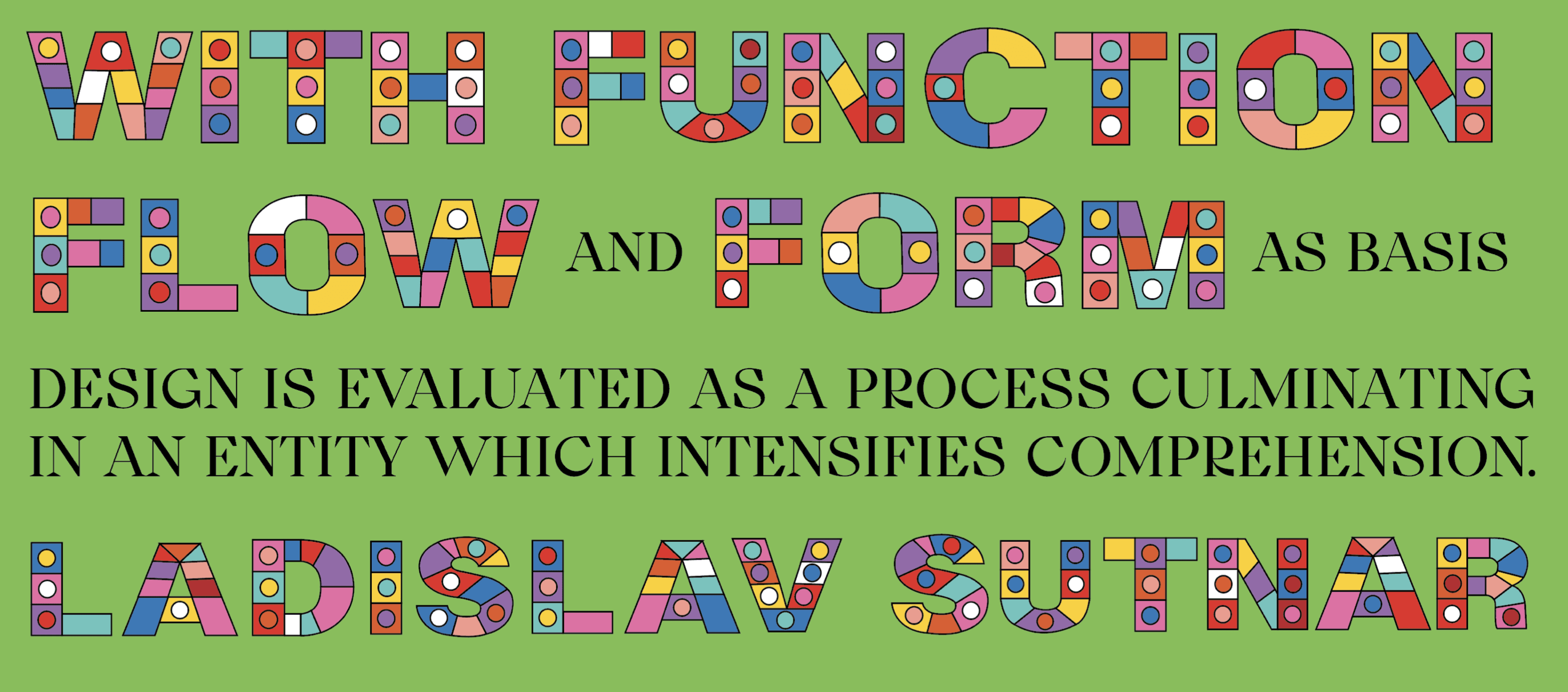 type design inspired by ladislav sutnar