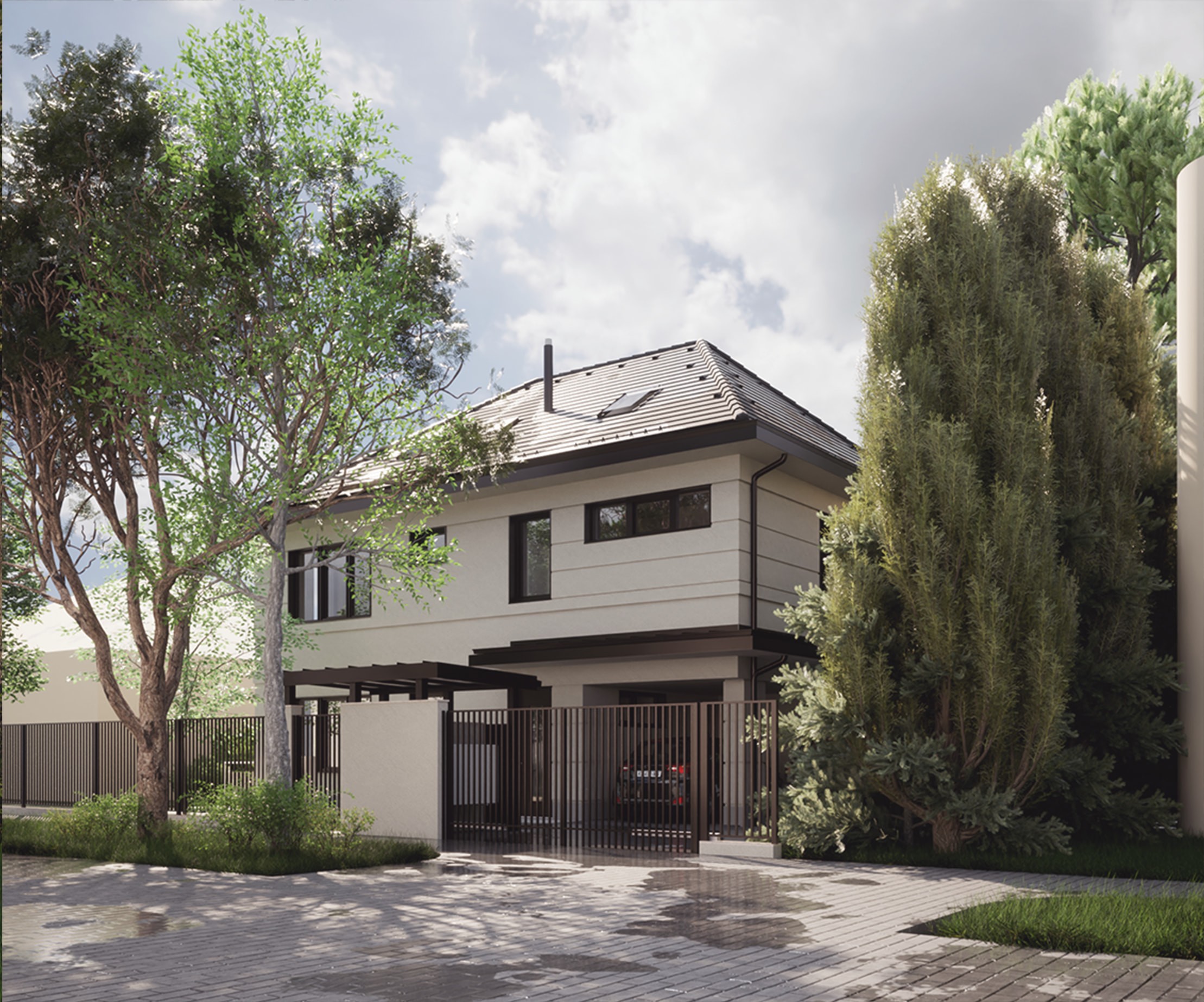 kortárs polgári villa