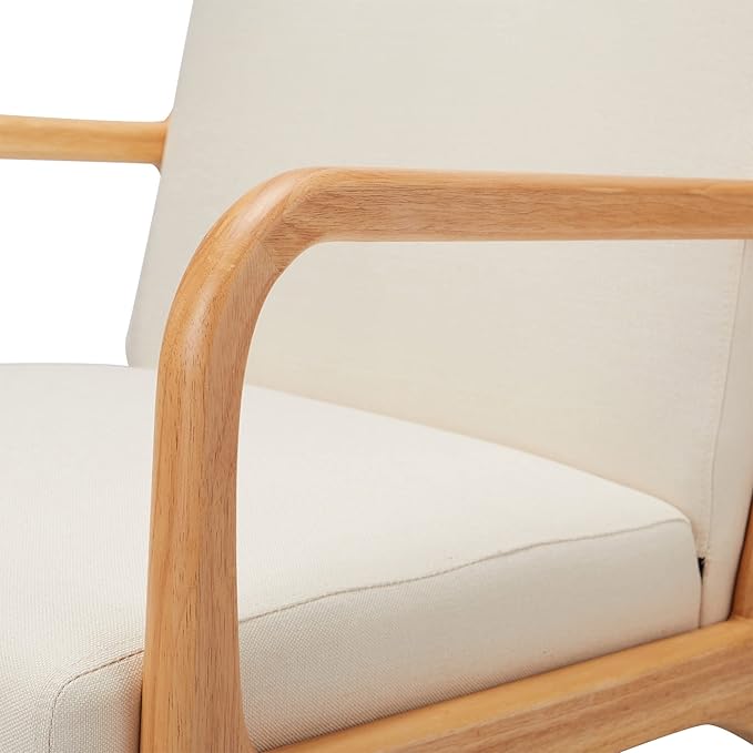 Stylish oak accent chair that enhances home decor with its premium build and aesthetic.