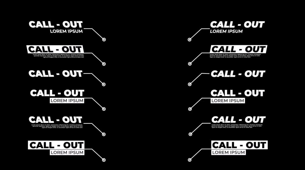 Minimal Callouts by SkechorsStudio