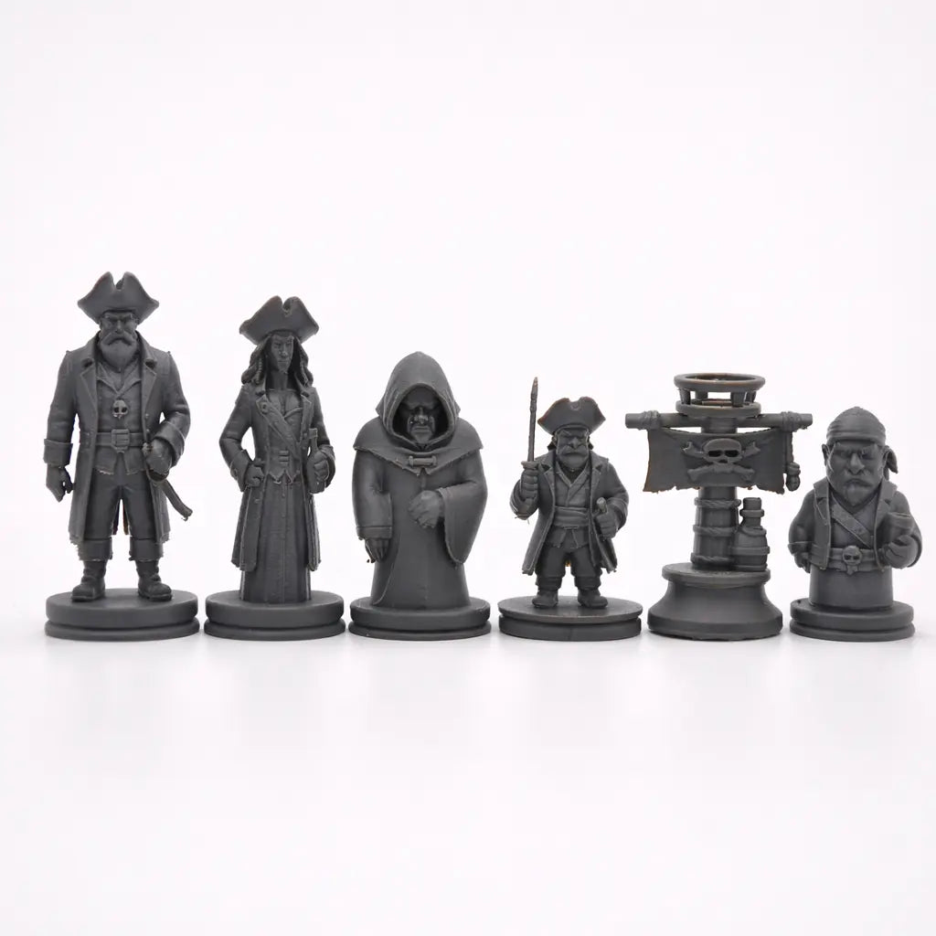 Korsanlar Temalı Satranç Taşları