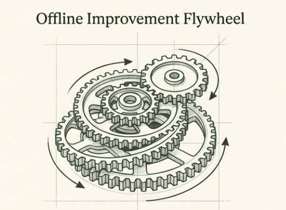 Offline Improvement Flywheel