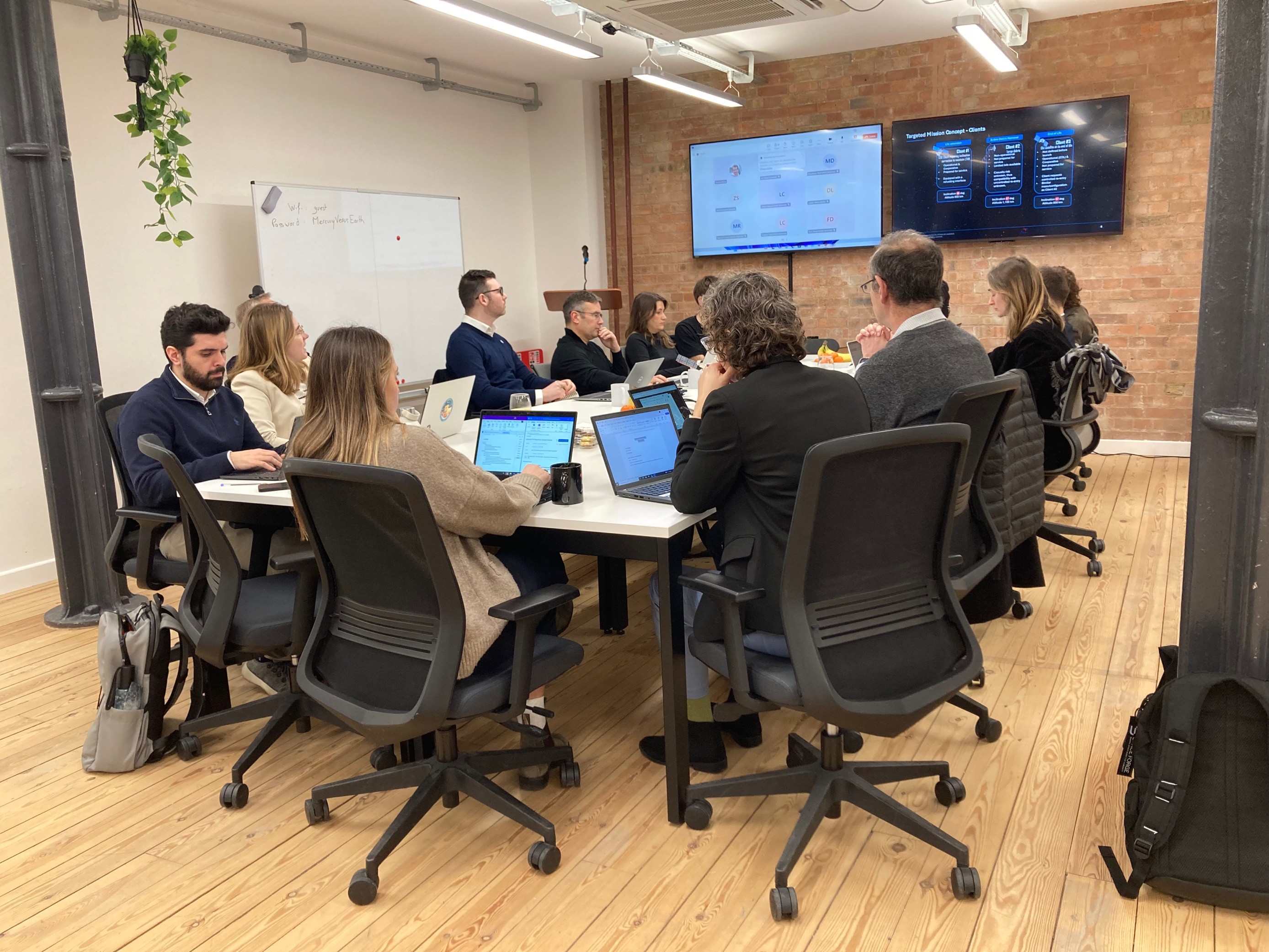 Team meeting in a ClearSpace office.