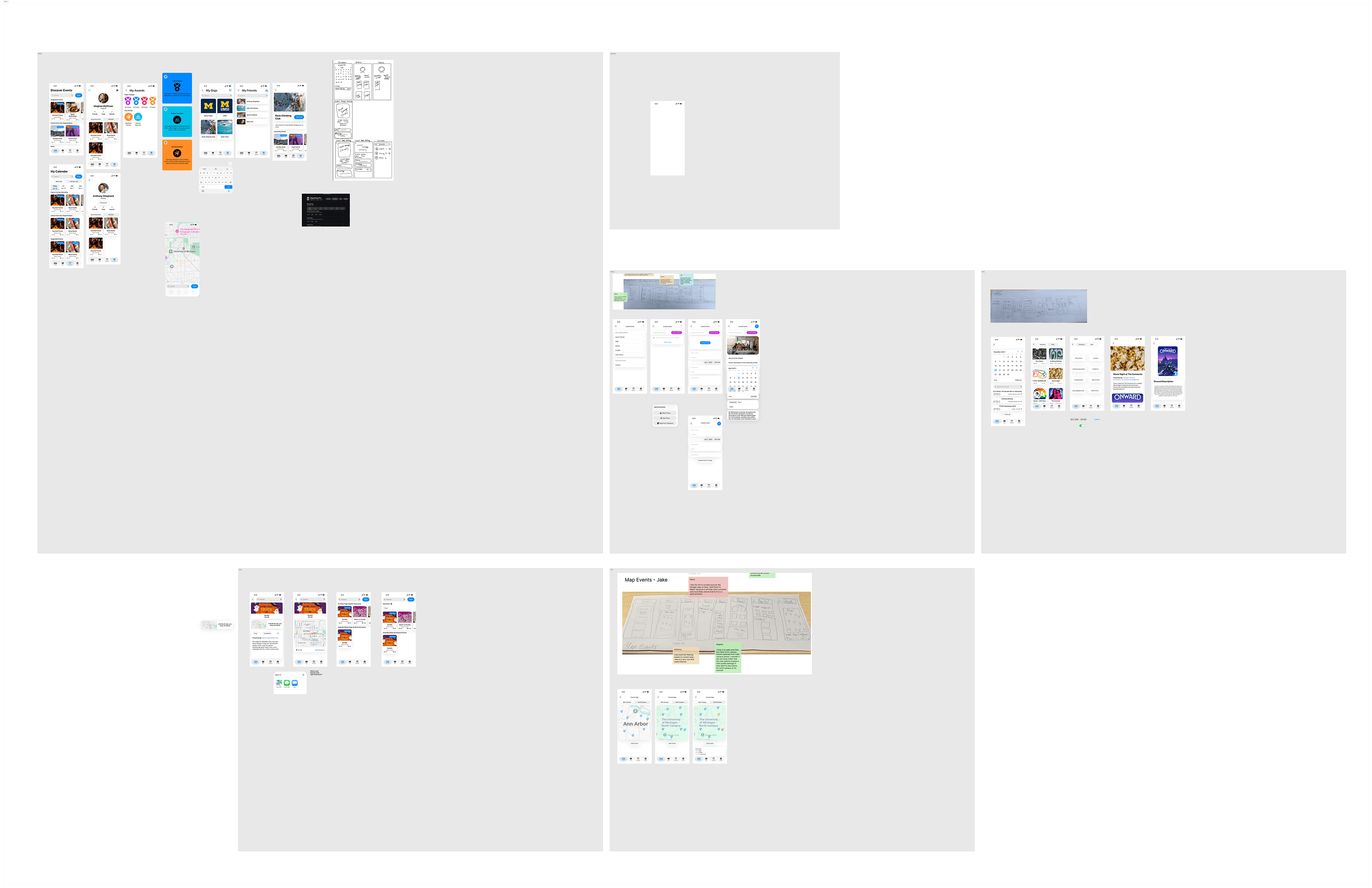First Iteration Product Scereens