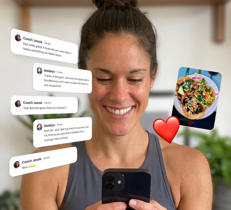 a woman sitting on a couch listening to music