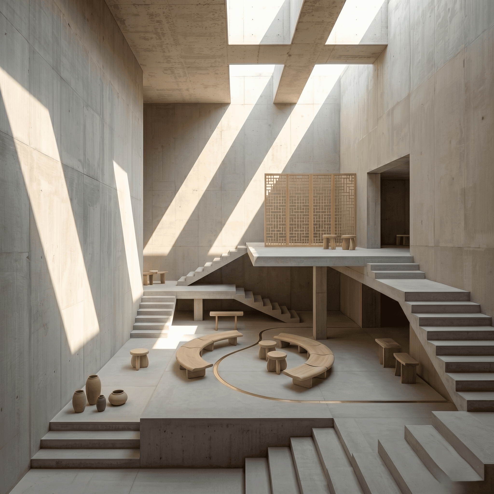 a spacious room showing modern and minimal room 