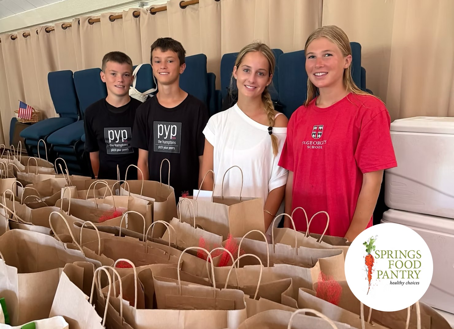 Volunteers for the Springs Food Patnry Summer Lunch Program