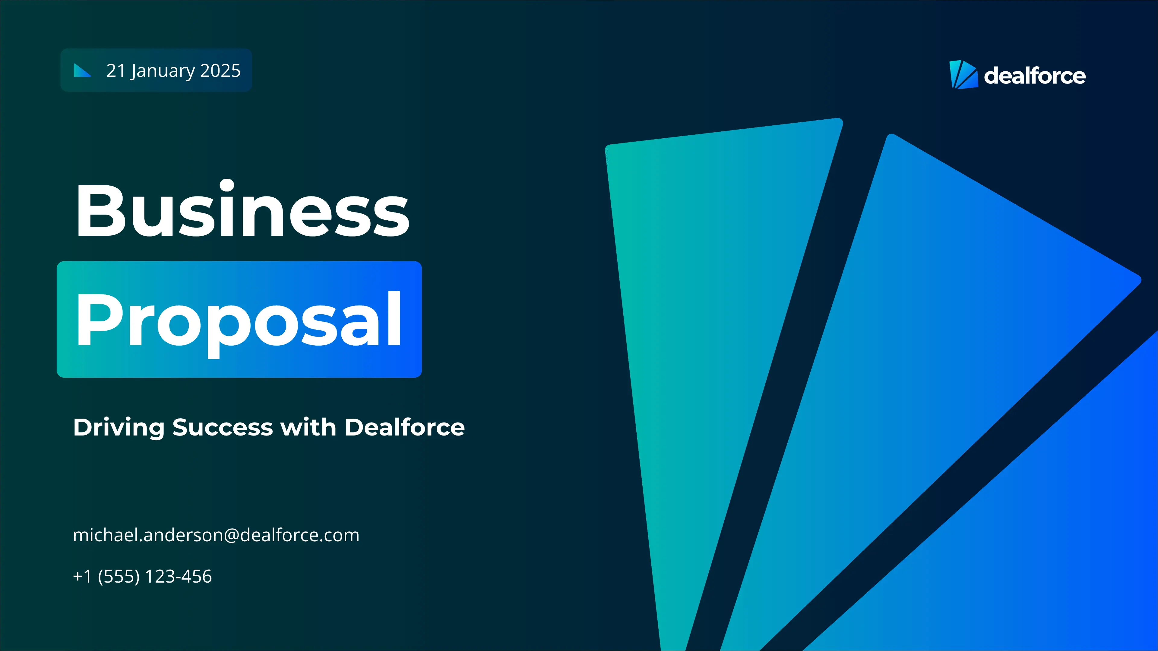 Slide 1: Introduction to the Business Proposal