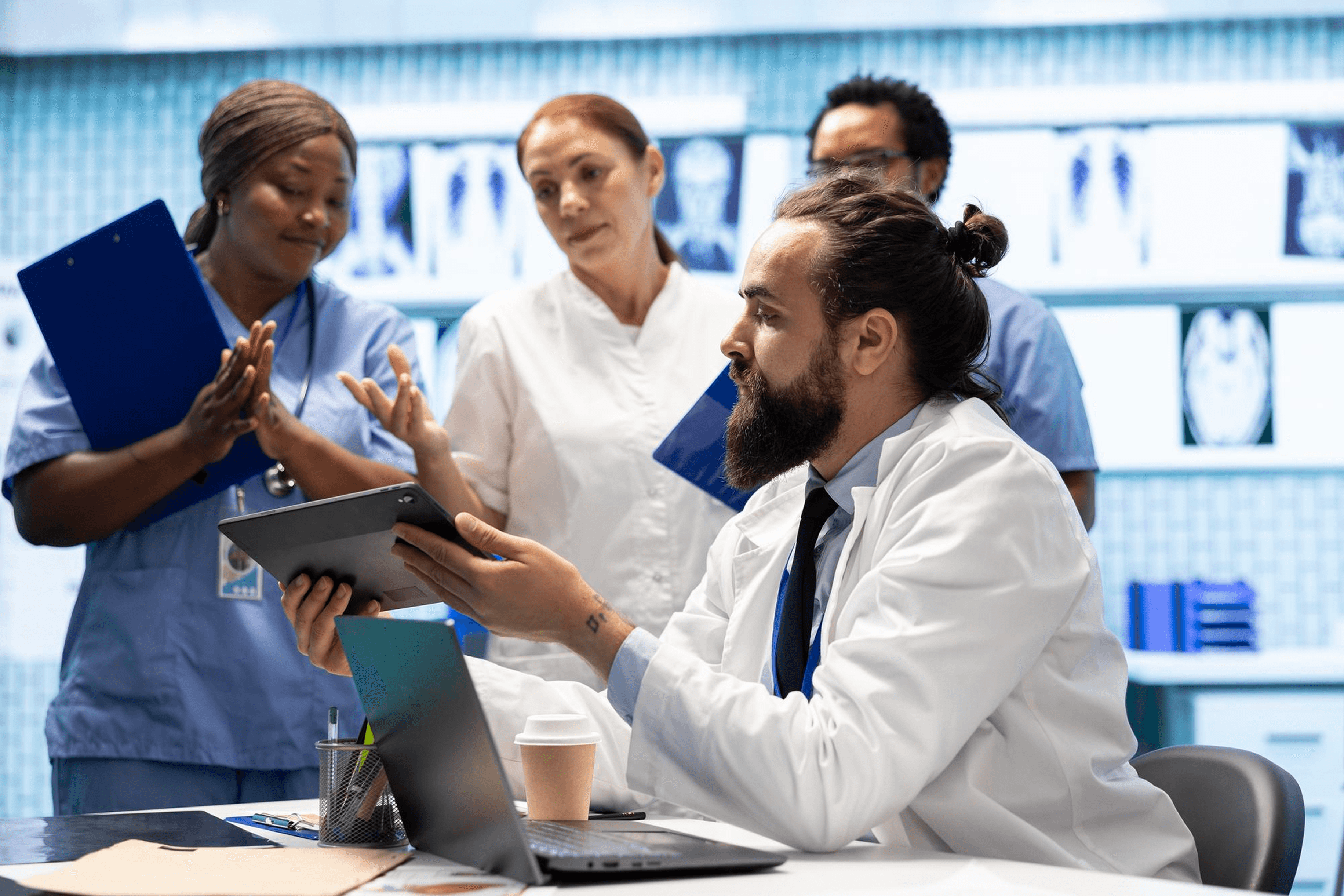 Doctor working