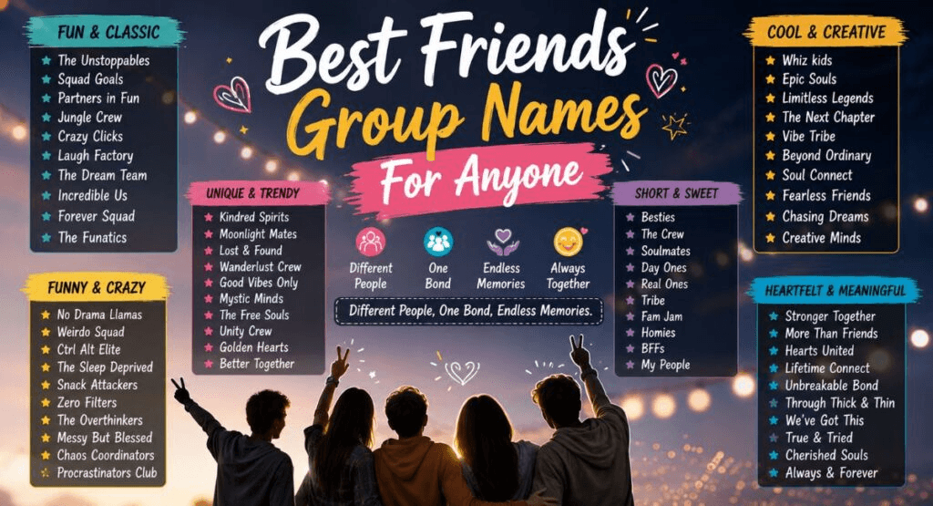 Group Names - read receipts regrets clever