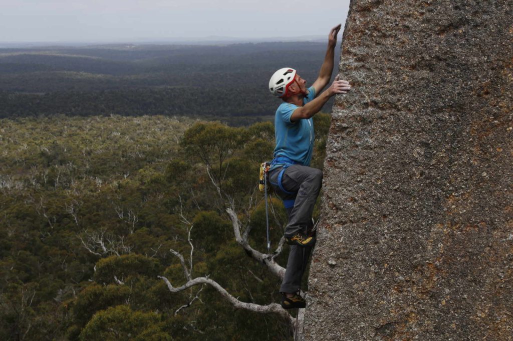 Jiri on Cardiac Arete, Mt Lindesay