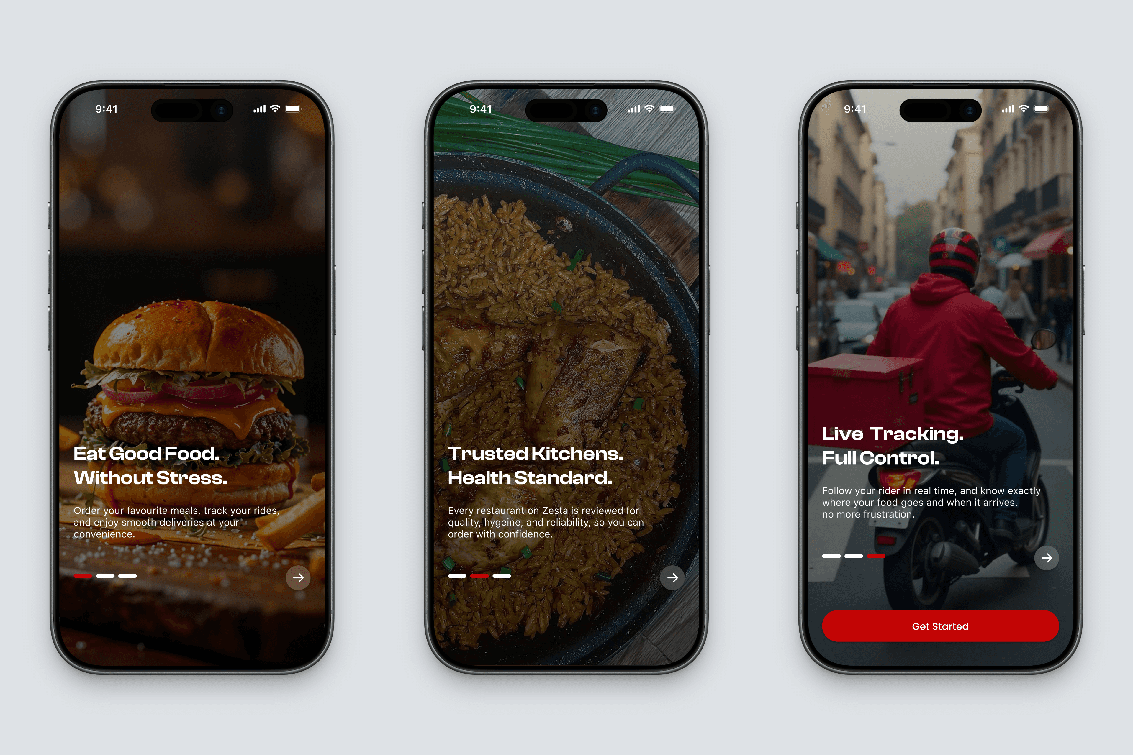 Onboarding screens