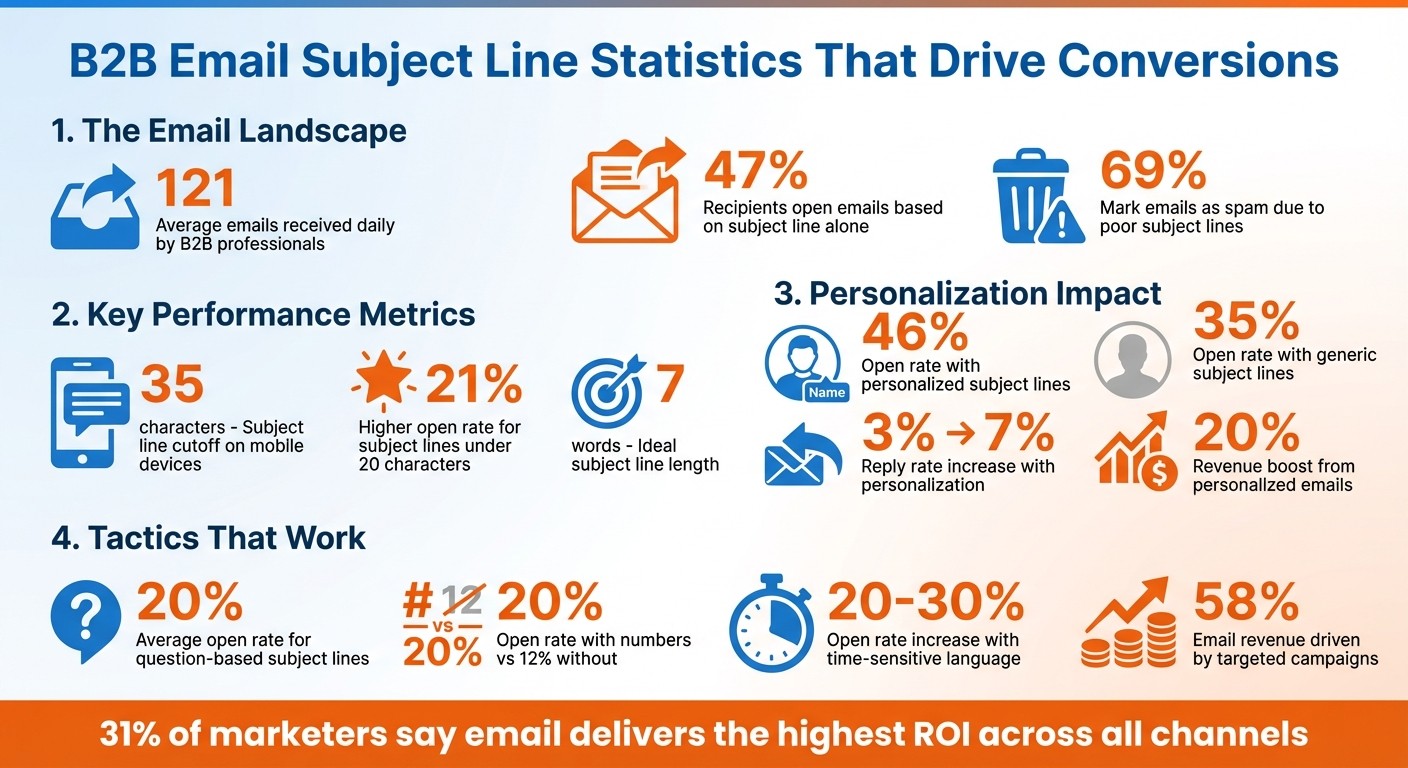 B2B Email Subject Line Statistics and Best Practices