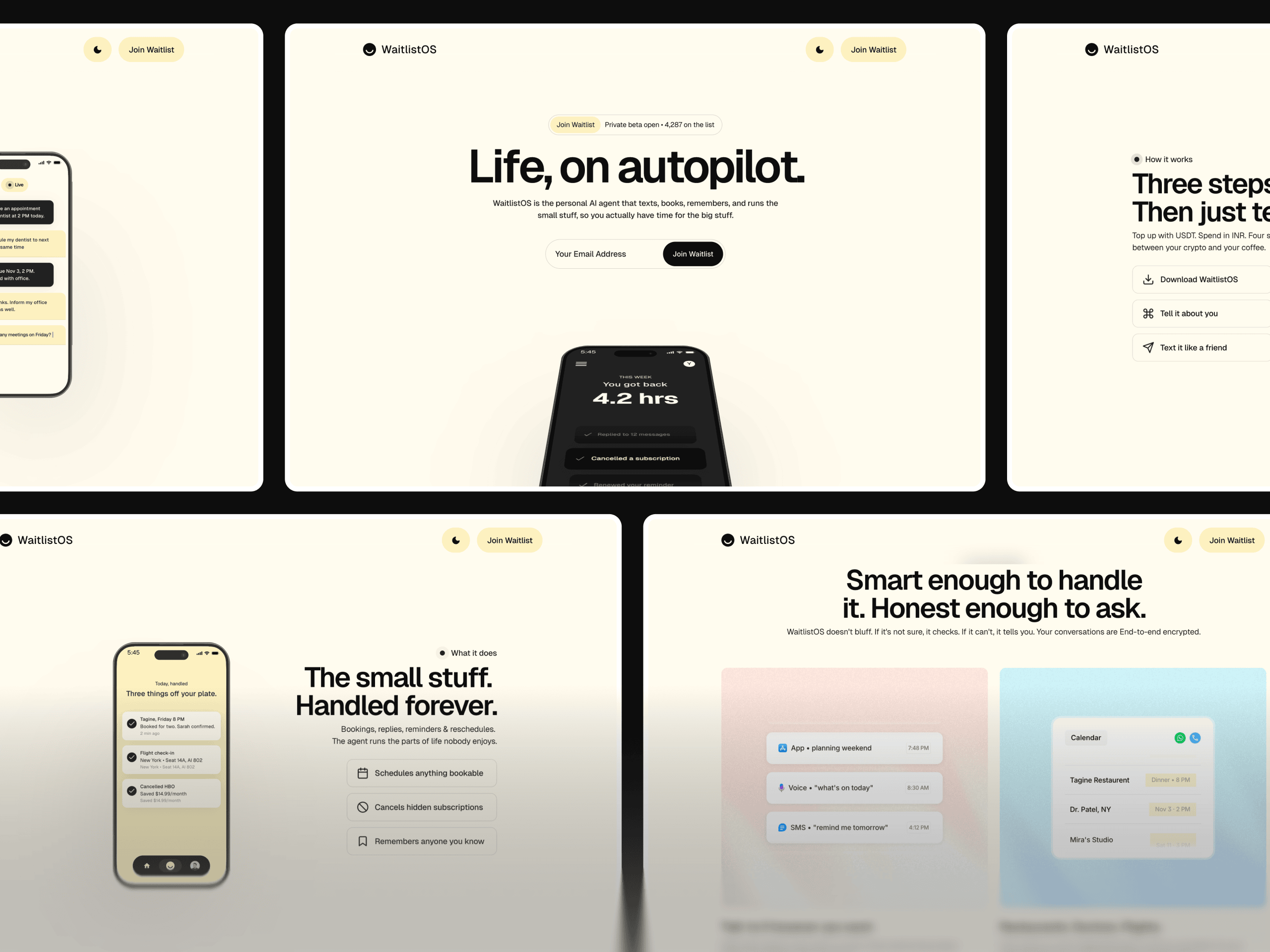 WaitlistOS waitlist website template, view 8