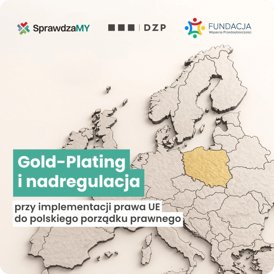 Okładka raportu Gold-Plating i nadregulacja