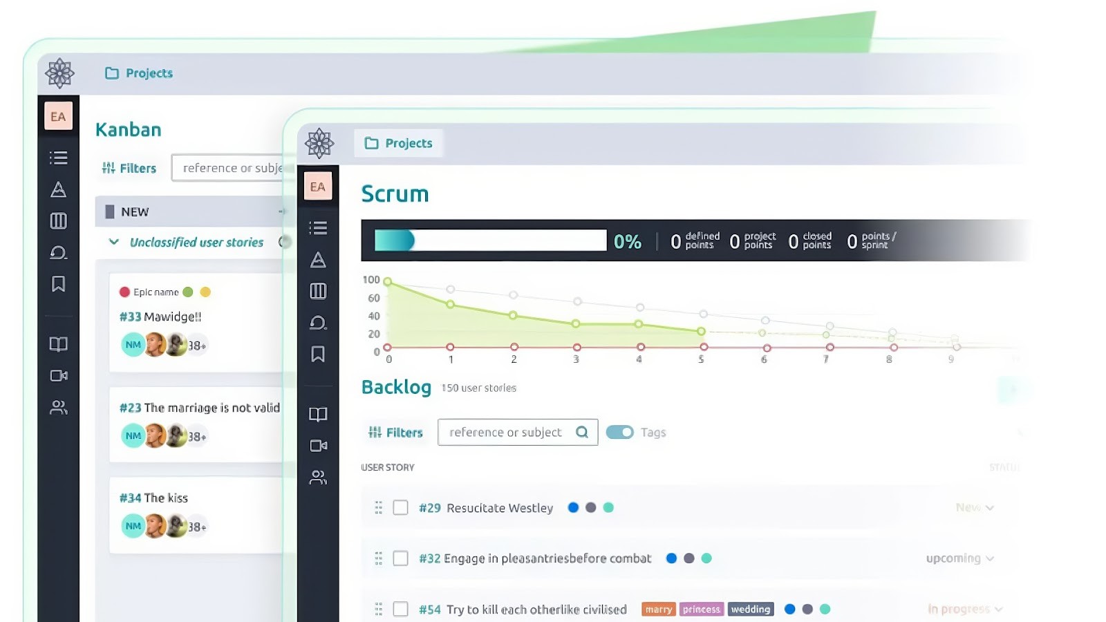 Taiga's open-source Agile platform