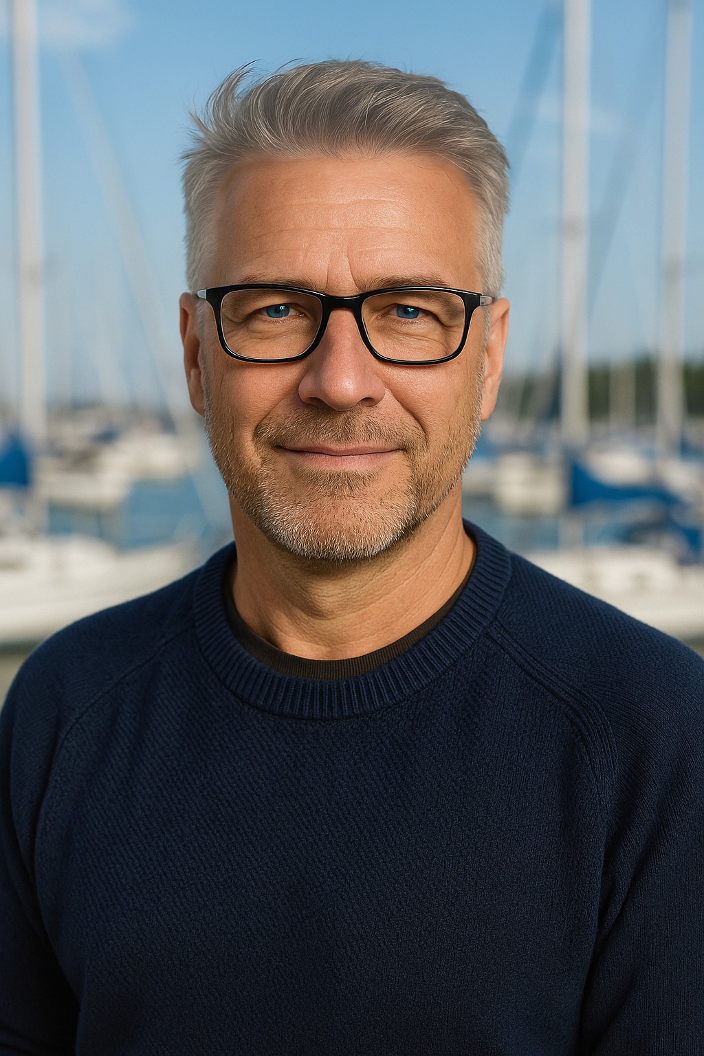 Portrait of portfolio creator – front view