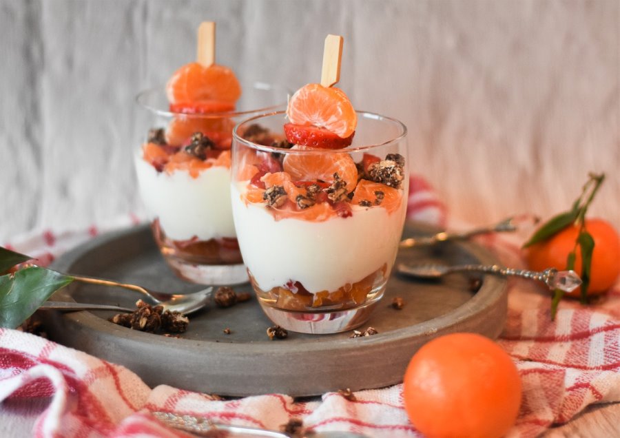 Dessert con mandarini