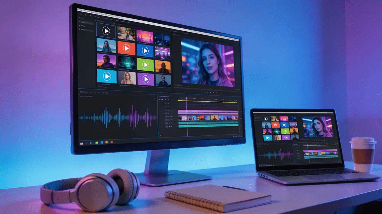 Vdeo editing software workspace setup - AI Image to Video Generator No Restrictions