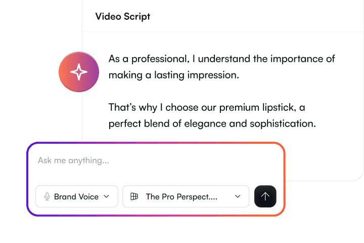 Generate scripts with AI