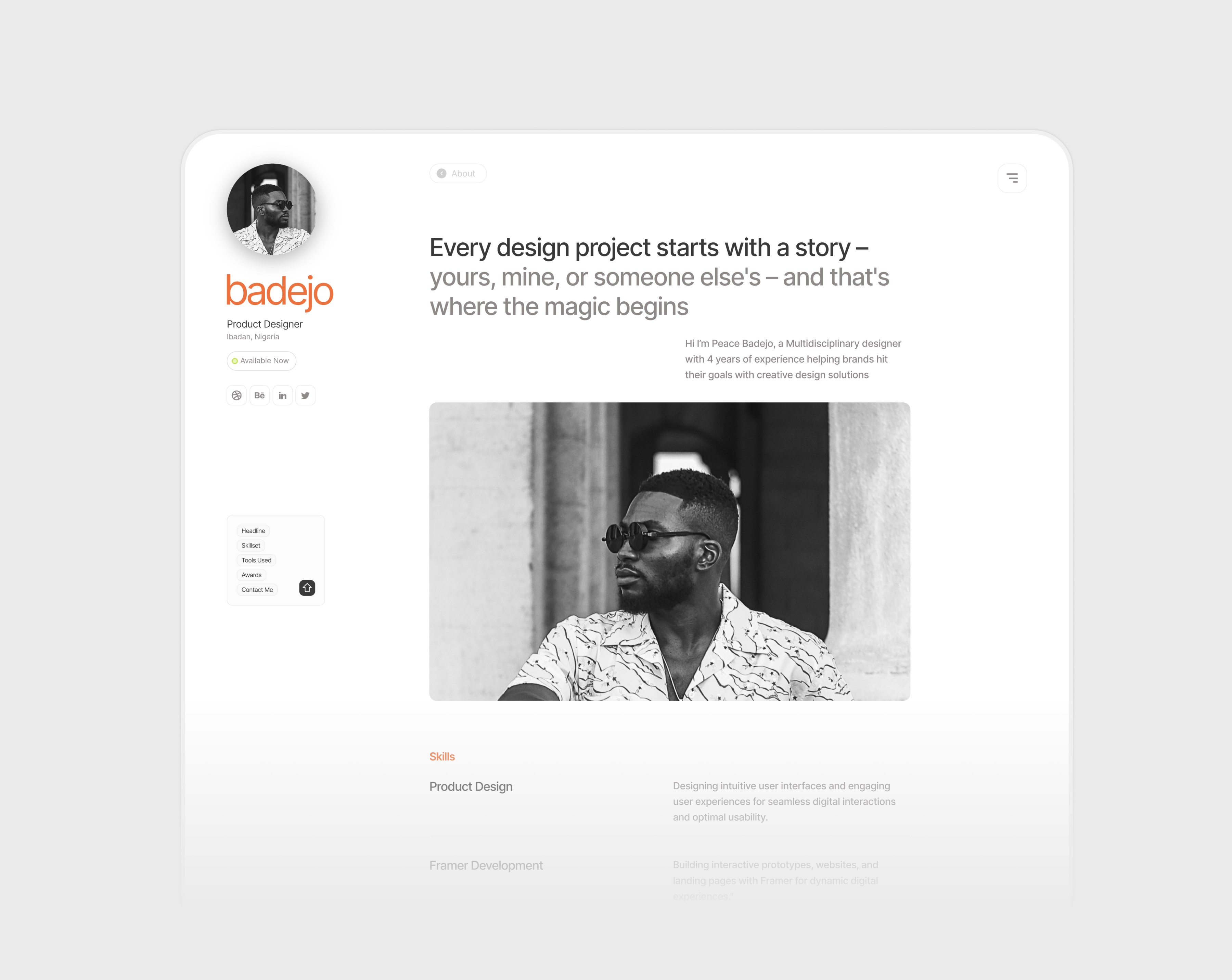 Project showcase laptop mockup