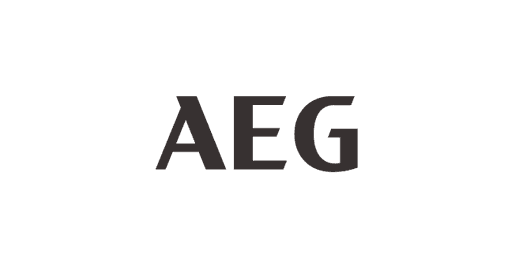 The logo of our client AEG.