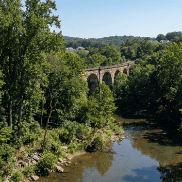 Nature and bridge near Elkridge MD
